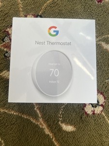 Google Nest Smart Thermostat, Snow - GA01334-US