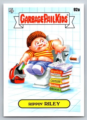 2022 Topps Garbage Pail Kids: Book Worms #92a Rippin' Riley