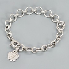 Bracciale Chantecler Lgo Charm 18 cm Polso Argento Sterling SV925 Made in Italy