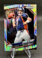 John Elway First Off Print #1 /249 Skewed Prizm 2025 Prizm Black  #49 Broncos