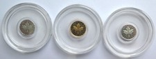 R4096 2x 4 Dollar (0.5g Gold + 0.5g Platin) + 1x 1 Dollar 2024 (0.5g AG), Niue