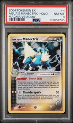 Team Aqua's Manectric 4/95 Holo Rare EX Team Magma vs Team Aqua