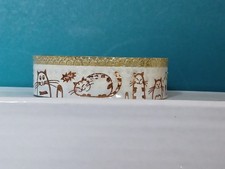 Cat bracelet, stainless steel cuff, adjustble