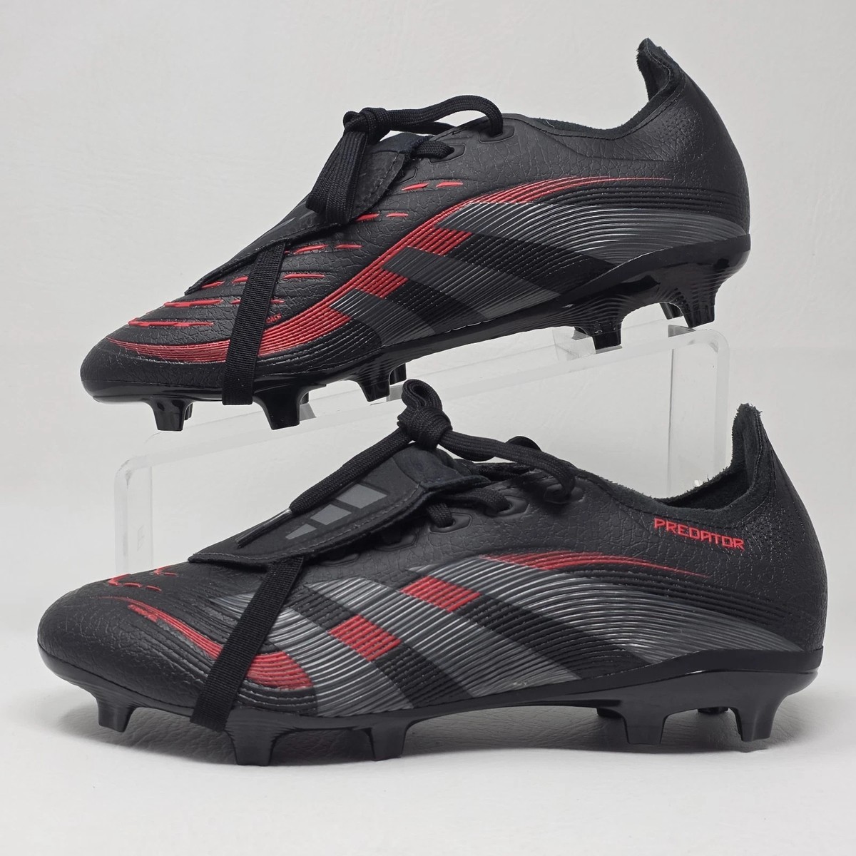 Adidas Predator League FT FG/MG Black Red Soccer Cleats ID1322