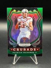 2020 Panini Prizm Draft Picks Crusade Green Prizm Patrick Mahomes II #80
