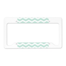 Cafepress Mint Chevron License Plate Holder License Frame 1003315664