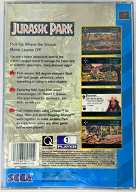 Jurassic Park (Sega CD, 1993) - Complete in Original Case (z01)