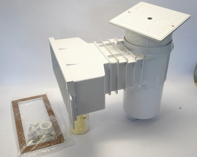 Hayward Wide Mouth auto-Skim thru the wall Pool Skimmer w Square Lid SP108510M