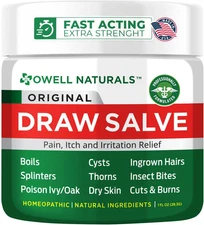 Drawing Salve Ointment 1Oz, Ingrown Hair Boil, Splinter Remover, Bug and Spider