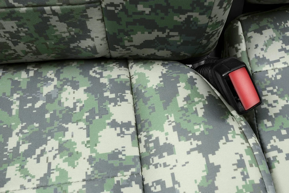 For GMC Envoy XL 02-04 Coverking Digital 2nd Row Camo Jungle Custom Seat Covers Foto 4 de 4