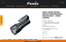 Fenix LR60R USB Rechargeable Search 21000 Lumen LED Flashlight
