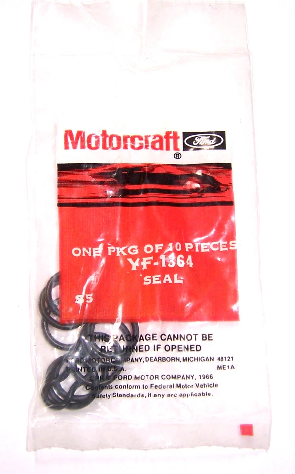 Junta tórica de sello de compresor de aire acondicionado 4 estaciones 24508 Motorcraft YF-1364 Foto 3 de 4