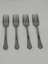 Oneida Dublin Set of 4 Salad Forks 6 1/2" Quality Stainless