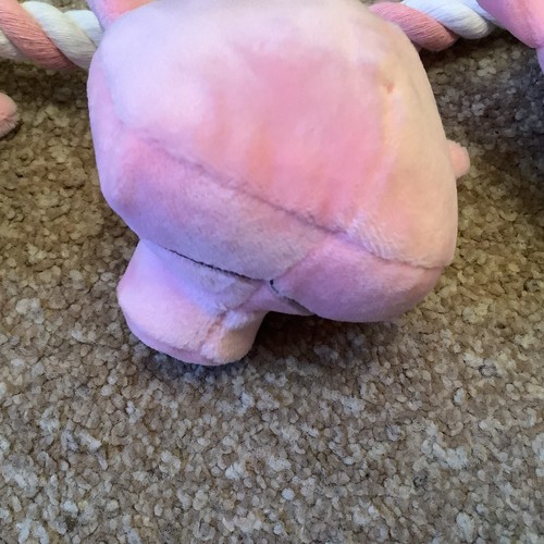 M&S Marks and Spencer Percy Pig Rope Pet Dog Toy Gift Squeaky - Picture 9 of 13