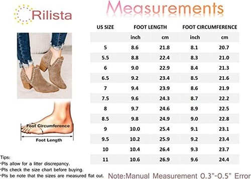 Rilista Women 6 Ankle Boots Cutout Pointed Toe Chunky Block Mid Heel Black - Picture 2 of 10