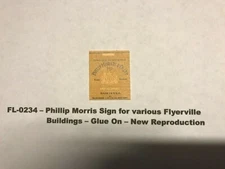 American Flyer  Parts - Phillip Morris Sign-Flyerville. FL0234
