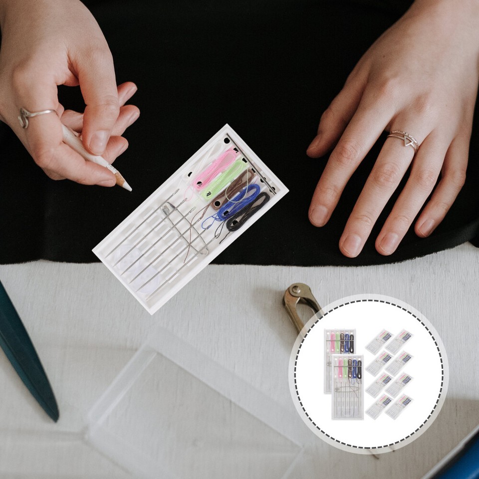 10 Packs Mini Swing Kit Sewing Thread for Hotel Needle Travel