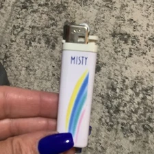 Misty Slims Cigarettes White Disposable Lighter