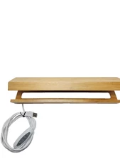 Wooden Head Board Night Light with USB plug in