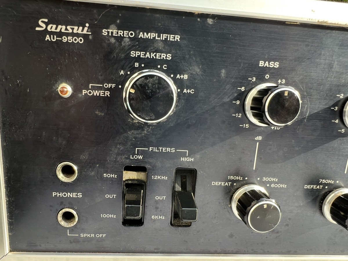 M~　Sansui AU-9500 ステレオアンプ SANSUI Integrated premain amplifier AU-9500 Famous machine