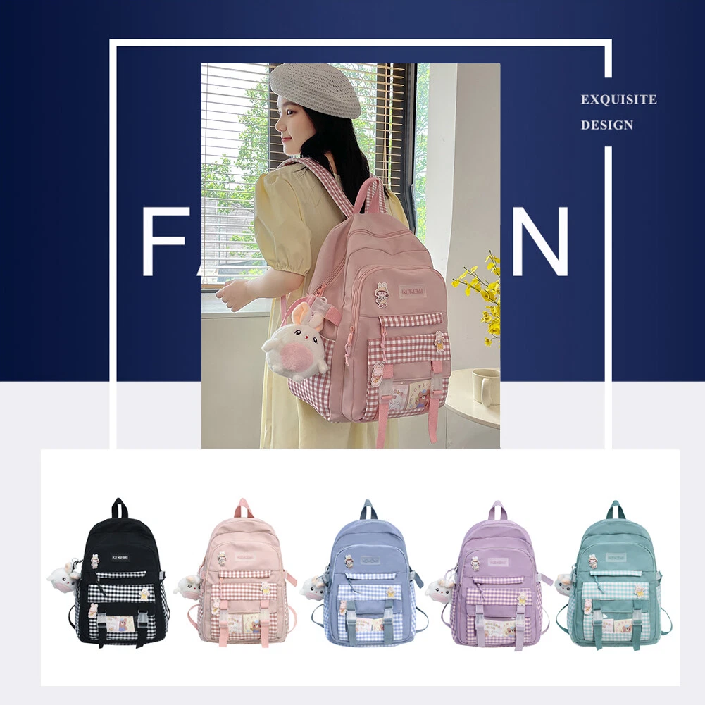 All-match Simple Women's Backpack Bag Korean Harajuku Cute Small Backpacks  For Women Waterproof Nylon School Bags Ladies New