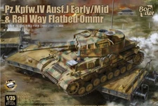 1/35 Border Models Pz.Kpfw.IV Ausf. J Early/Mid & Railway Flatbed Ommr #BT025