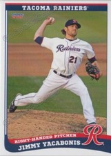 2021 Tacoma Rainiers Jimmy Yacabonis Seattle Mariners