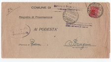 RSI BARBARANO VICENTINO 4/1/1945 LETTERA DEL COMUNE PER IL PODESTA' DI BRUGINE