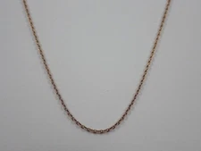 LINKS OF LONDON 925 STERLING SILVER RGV CABLE CHAIN DIAMOND CUT 27.5" NECKLACE