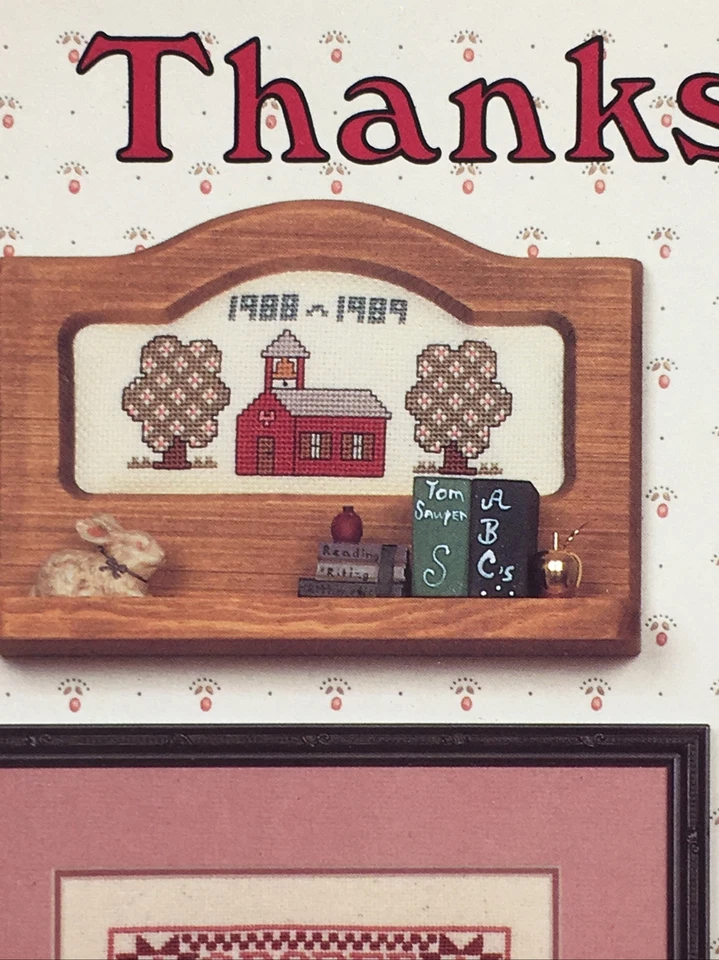 Canterbury Designs Thanks Teacher #23 Cross Stitch Patterns Schools Heart Quilt - Image 2 of 4