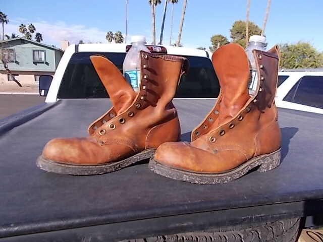 Used Lehigh Lace Up Steel Toe Safety Boots Sz 5.5 D Mens  display picture 2