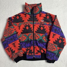 Women’s Small Vintage 80s 90s Cb Sports Aztec All Over Print Jacket Southwestern