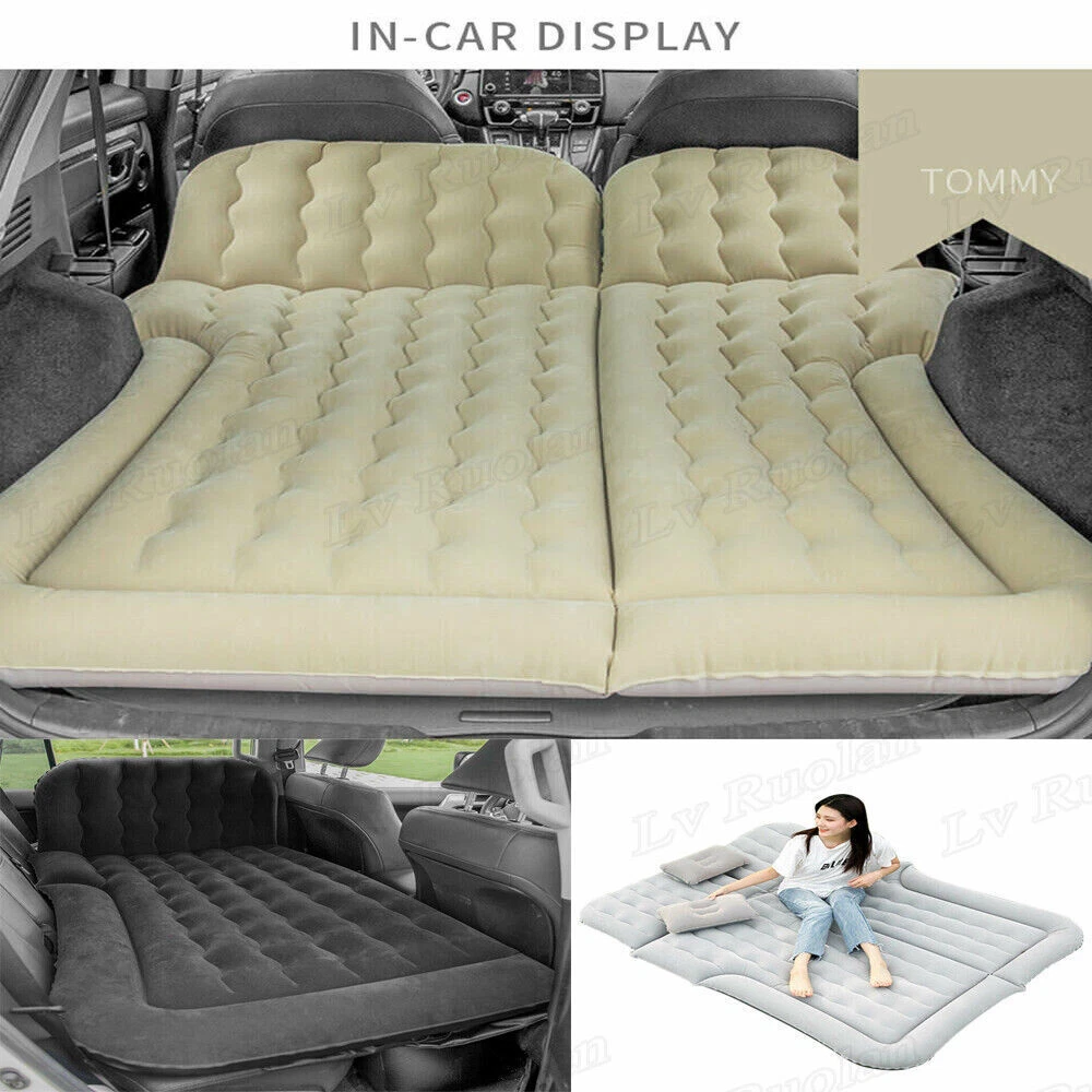 Inflatable Bed Mattress Sleeping Beds With Air Pump Fit Car Truck