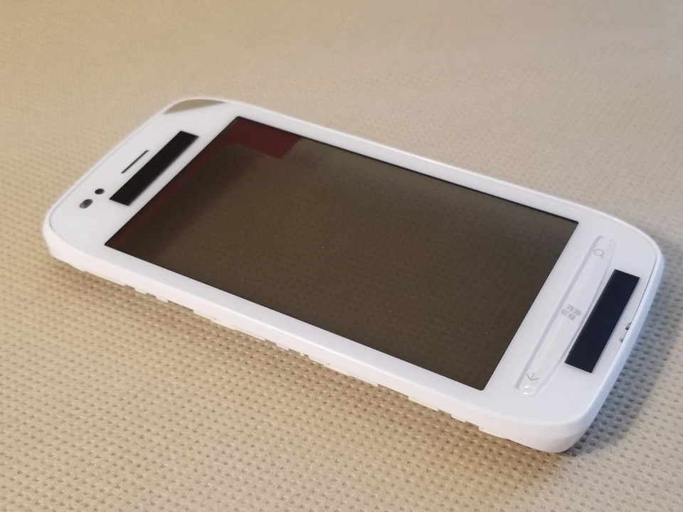 全新诺基亚 原始设备制造商 触摸屏 数字化仪 边框 键盘 适用于 LUMIA 710 - 白色 — 第 2/4 张图片