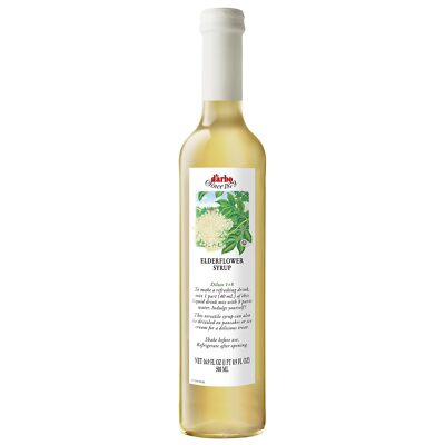 Darbo Elderflower Syrup 16.9 Fl Oz High Fruit Content Natural Sweetener