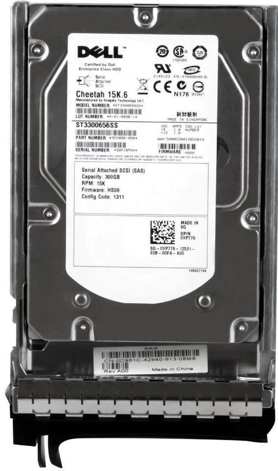 Disco Rigido DELL 0YP778 YP778 300GB 15000RPM 16MB SAS ST3300656SS 3.5'' Pollici - Immagine 2 di 3