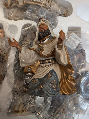 Hand-Painted 13-piece Christmas Nativity Set Scene Kirkland Costco