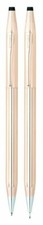 Cross Set 14k Gold Ballpoint Pen  0.9mm Pencil In Box Made In USA 1501  