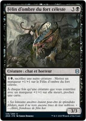 MTG Magic ZNR - [x2] Skyclave Shadowcat / Schattenkatze des Himmlischen Forts, French / VF