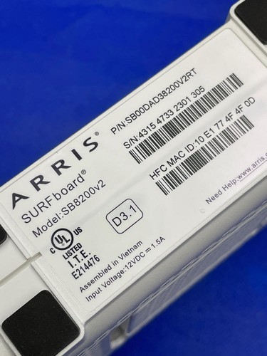 ARRIS Surfboard | SB8200 DOCSIS 3.1 Modem V2 (1 Gbps Max Speeds) - Afbeelding 6 van 6