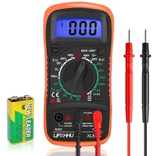 Digital Multimeter Voltmeter Battery Voltage Multi Tester Continuity Ohm Volt Am