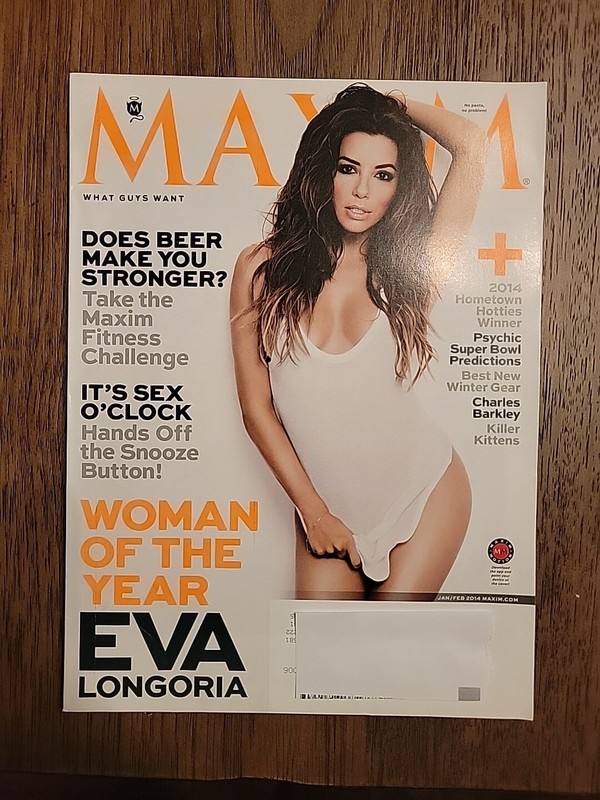 Eva Longoria, Maxim January February 2014 A.J. Cook, Jessica Parker Kennedy