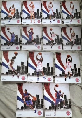Set of 13 Detroit Pistons 2011-2012 Team 8x10 Photos - Image 1 of 4