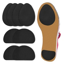 Molain Non-Slip Shoe Pads, Black, 4 Pairs, Self-Adhesive Rubber Sole Protector f