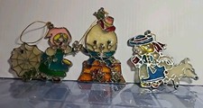 3 Kurt Adler Nursery Rhymes Stained Glass Sun Catchers Oranments Humpty Dumpty