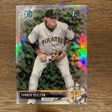 2017 Bowman Draft Conner Uselton 1st Bowman Chrome Refractor 