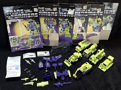 G1 1985 DEVASTATOR   VINTAGE CARD BACKS   VINTAGE G1 TRANSFORMERS