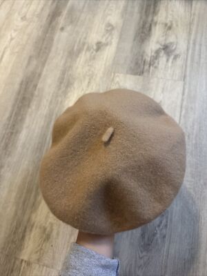 D41 David & Young 100% Wool Brown Fall One Size Fits All Women Beret Classic