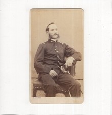 S. Jagher CDV Foto k.u.k. Soldat / Kaiserj&auml;ger ? - Venezia Venedig 1860er