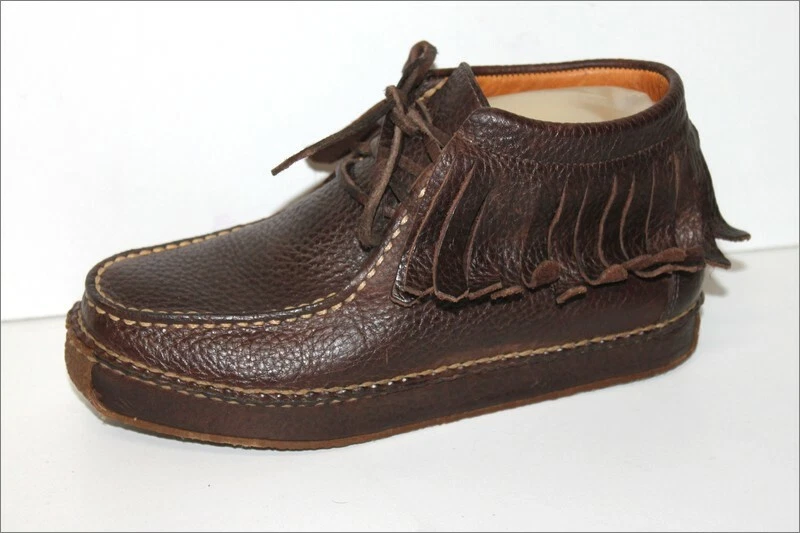 RALPH LAUREN  Boots à Franges Cuir Grainé Marron Foncé T 6C / 36 TTBE - Photo 3/4